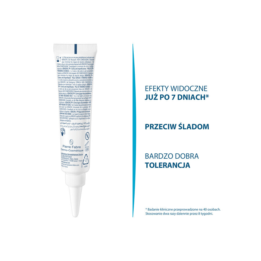 Ducray Keracnyl PP+, cream against imperfections, 30 ml