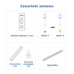 Diather Test Angina Strep A, test la domiciliu pentru detectarea antigenelor Streptococului de grup A din tampoane de gât, 1 buc