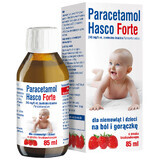 Paracetamol Hasco Forte 240 mg/ 5 ml, suspensión oral para lactantes y niños desde el nacimiento, sabor fresa, 85 ml