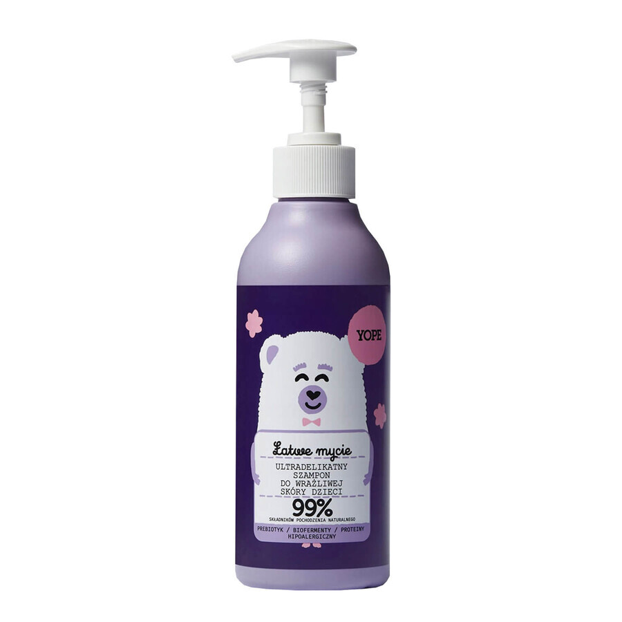 Yope Easy Wash, ultra-light shampoo for sensitive scalp, for children over 3 years, 300 ml