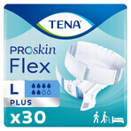 Tena Flex ProSkin, diapers, size L, 83-120 cm, Plus, 30 pcs