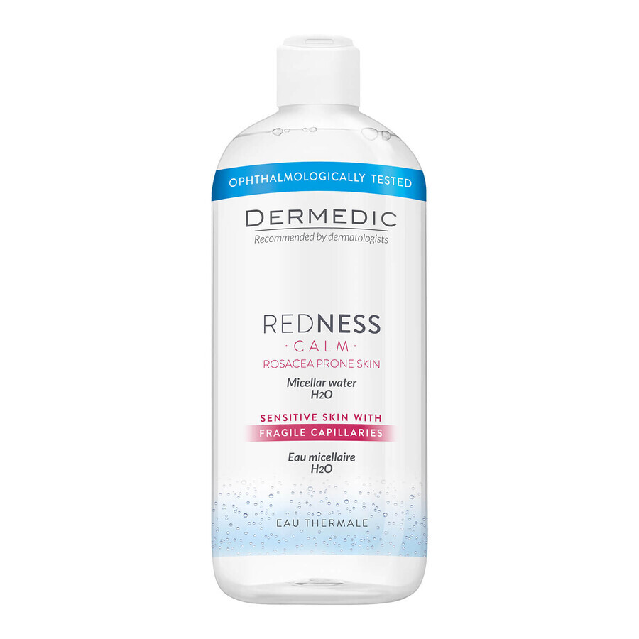 Dermedic Redness Calm, Loción Micelar H2O, piel sensible, 500 ml