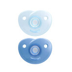 Avent Soothie, sucette, silicone, orthodontique, garçon, SCF099/21, 0-6 mois, 2 pièces