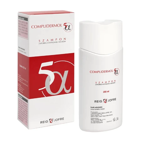 Complidermol 5 alfa, champú para el cabello, 200 ml