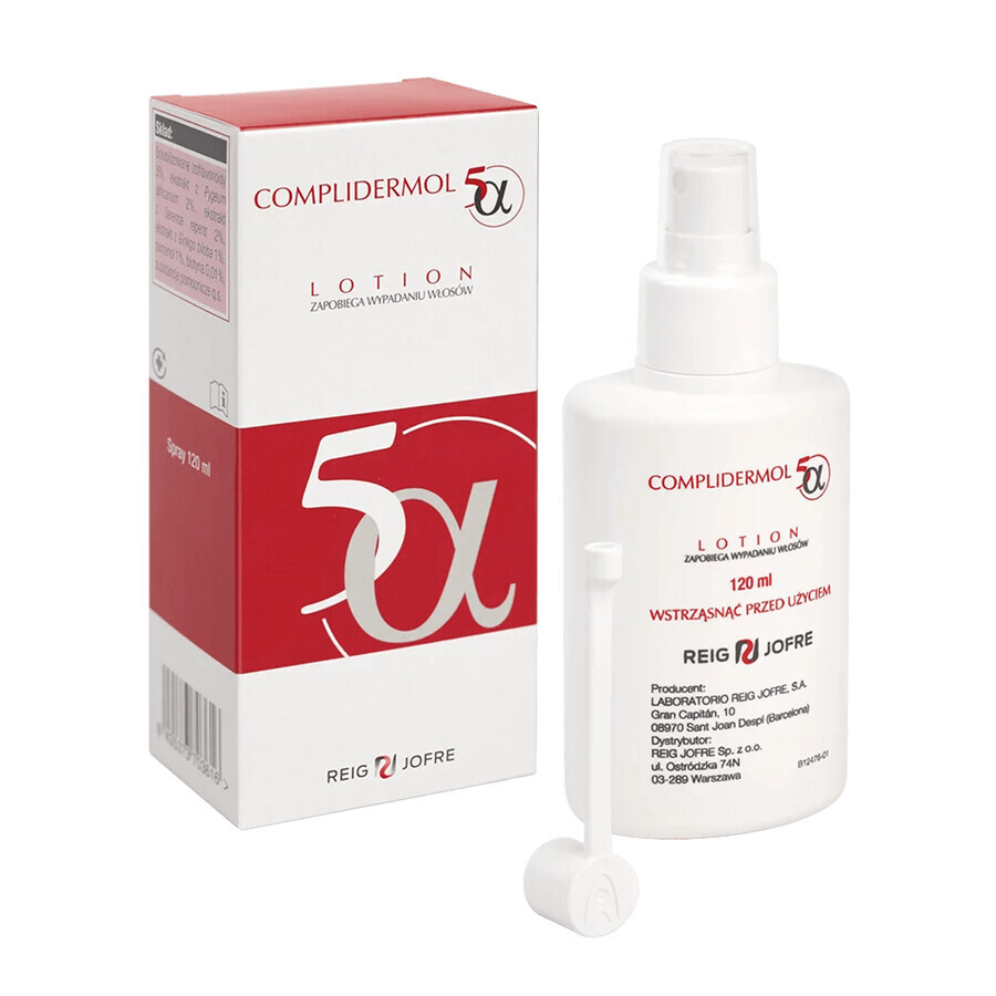 Complidermol 5 alfa, loción capilar, 120 ml