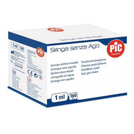 Soluzione Pic, siringhe senza ago, centrali, 1 ml x 160 pezzi