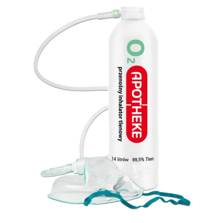 Apotheke O2, draagbare zuurstofinhalator, 14 l