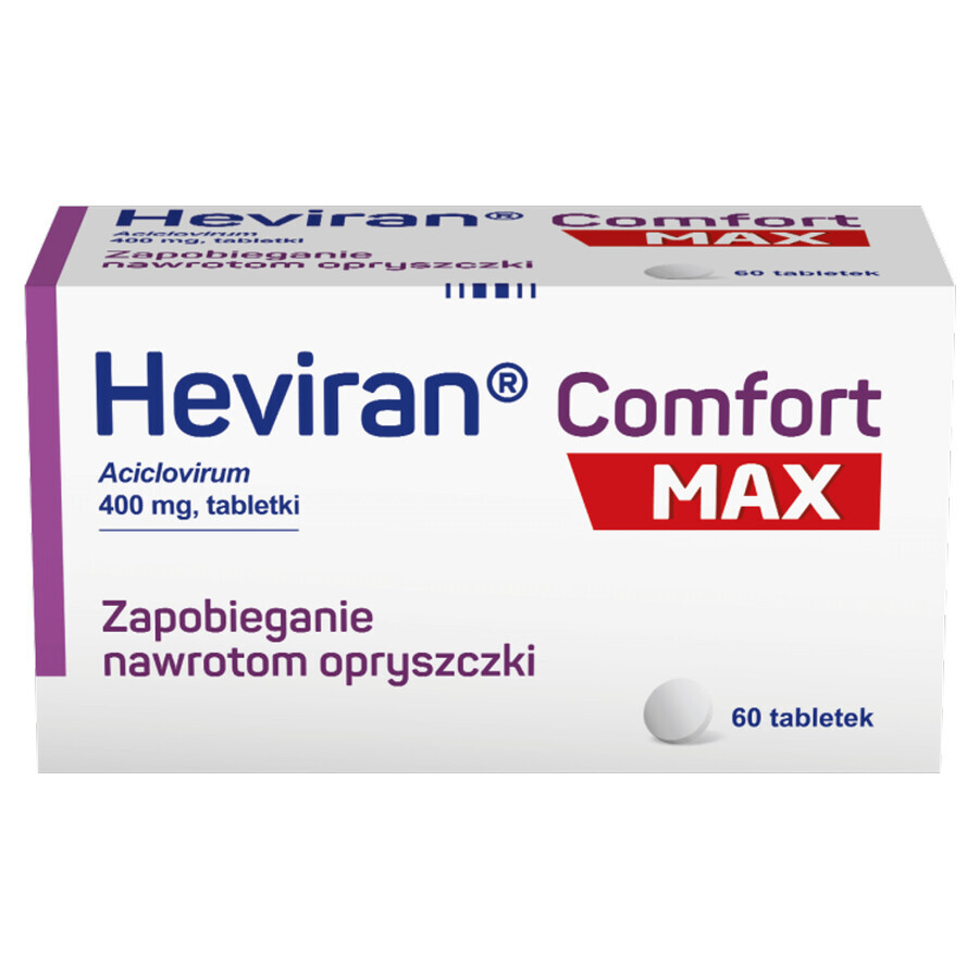 Heviran Comfort Max 400 mg, 60 Tabletten