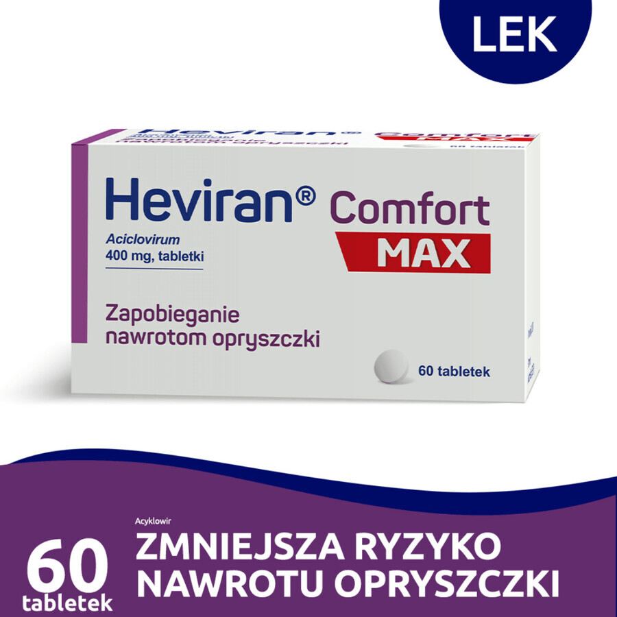 Heviran Comfort Max 400 mg, 60 Tabletten