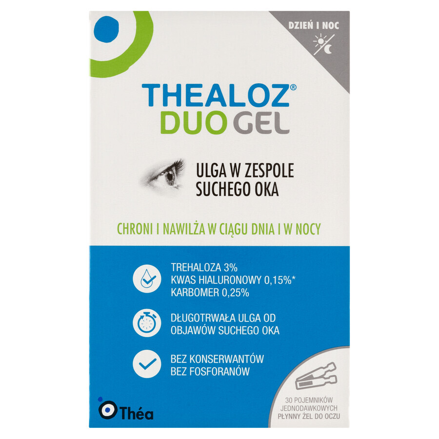 Thealoz Duo Gel, vloeibare ooggel, 0,4 g x 30 eenmalige dosisverpakkingen