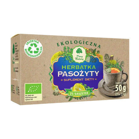 Dary Natury Parasites, thé biologique, 2 g x 25 sachets