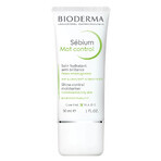 Bioderma Sebium Mat Control, crema hidratante matificante para pieles grasas y mixtas, 30 ml