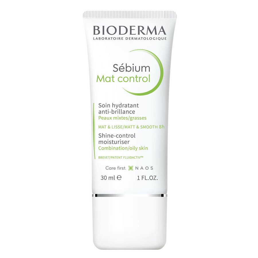 Bioderma Sebium Mat Control, crema hidratante matificante para pieles grasas y mixtas, 30 ml