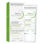 Bioderma Sebium Mat Control, crema hidratante matificante para pieles grasas y mixtas, 30 ml