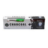 Beauty Formulas Charcoal Whitening Toothpaste with Activated Charcoal 100ml + Toothbrush 1pc