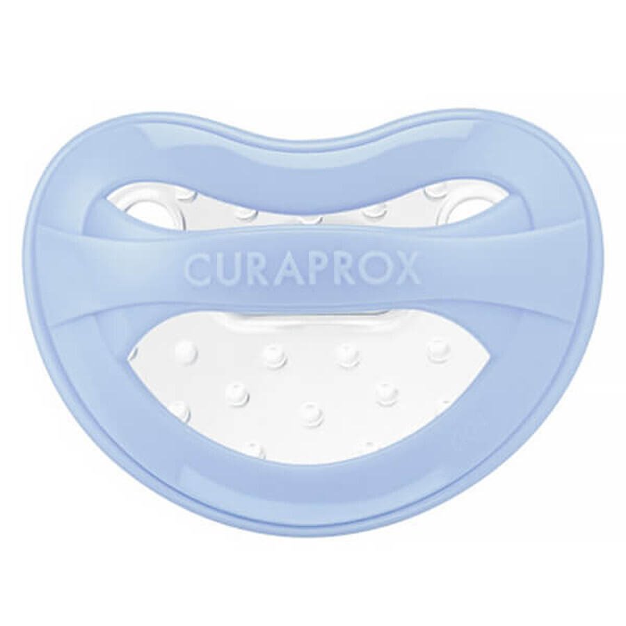 Curaprox Baby, chupete, silicona, azul, talla 1, 1-2,5 años, 1 unidad