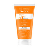 Avene Sun, crema protettiva per il viso, pelle secca e sensibile, SPF 50+, 50 ml