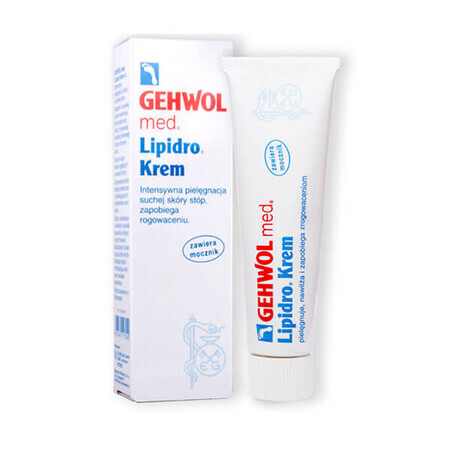 Gehwol Med Lipidro, crema hidratante para pies, 125 ml