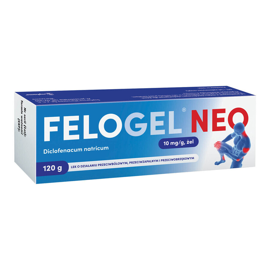 Felogel Neo, 10 mg/g, gel, 120 g