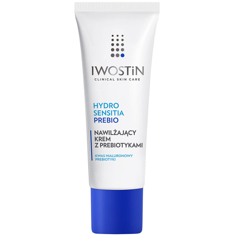 Iwostin Hydro Sensitia Prebio, crema hidratante con prebióticos, piel sensible, seca y muy seca, 50 ml