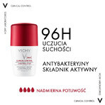 Vichy Clinical Control, antitranspirante roll-on para mujer, protección 96 horas, 50 ml