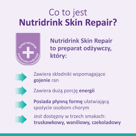 Nutridrink Skin Repair, sabor fresa, 4 x 200 ml
