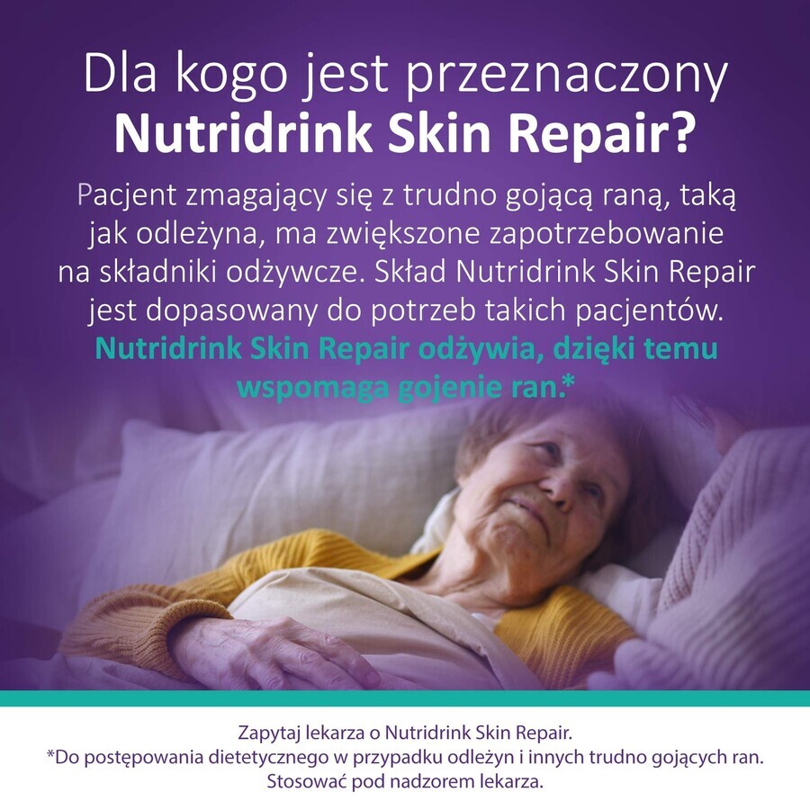 Nutridrink Skin Repair, sabor fresa, 4 x 200 ml