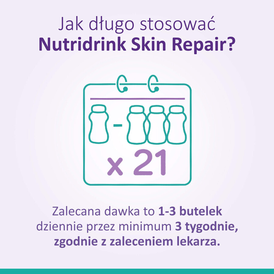 Nutridrink Skin Repair, sabor fresa, 4 x 200 ml