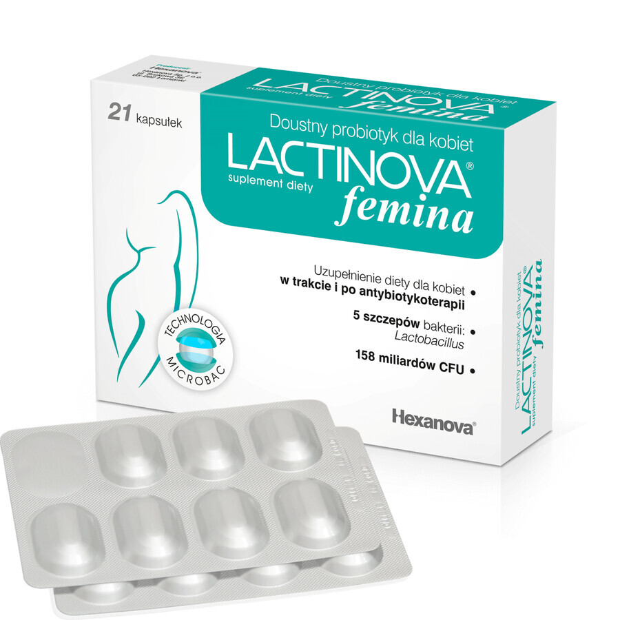 Lactinova femina, 21 cápsulas