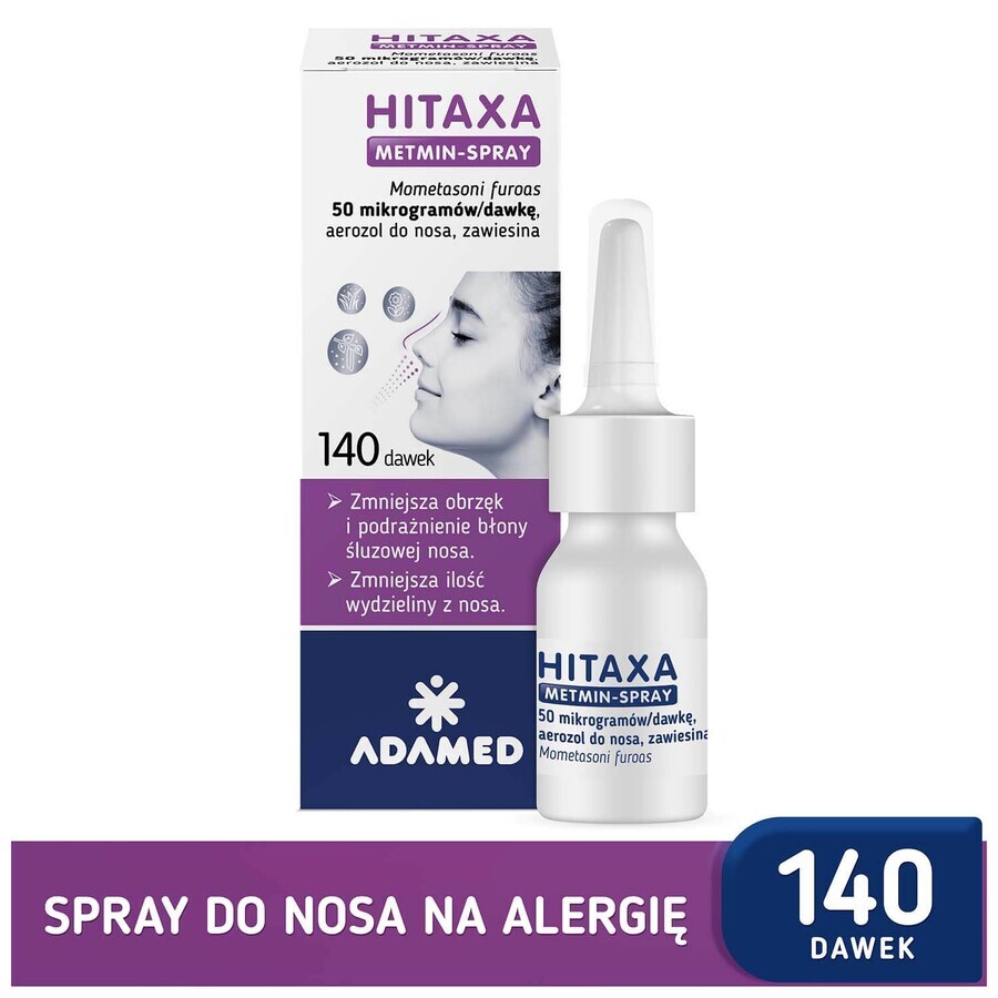 Hitaxa Metmin-Spray 50 µg/dosis, spray nasal, suspensión, 140 dosis