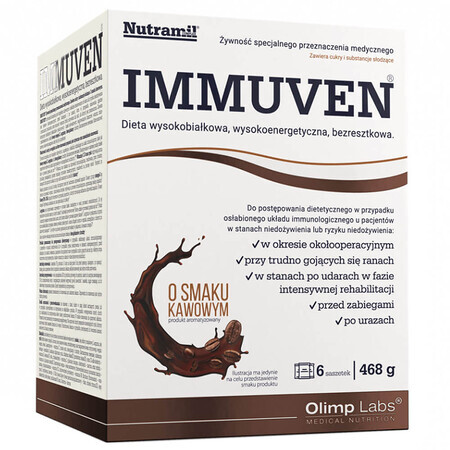 Olimp Immuven, nutritional preparation, coffee flavor, 6 sachets