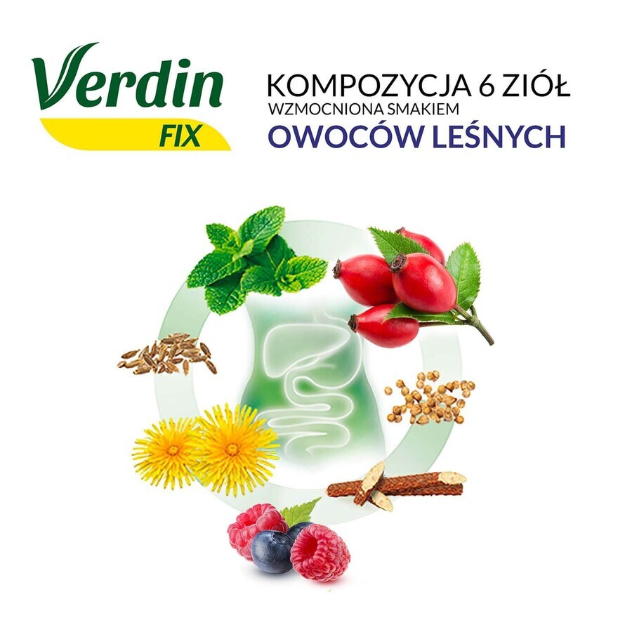 Verdin Fix con frutas del bosque, 20 bolsitas