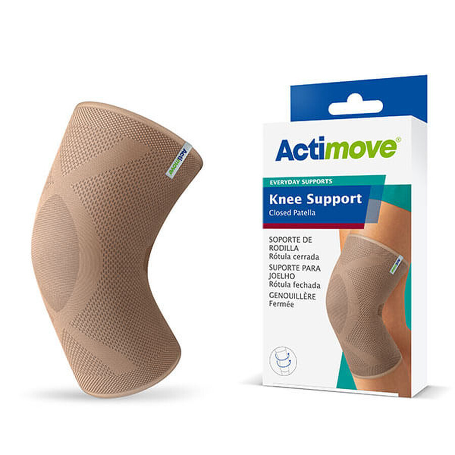 Actimove Everyday Supports, Kniestütze mit Patellaschutz, beige, Größe L, 1 Stück