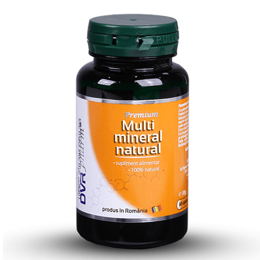 Multumineral natural, 60 cpasule, Dvr Pharm