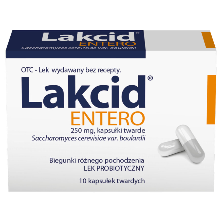 Lakcid Entero 250 mg, 10 cápsulas