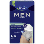 Tena Men Active Fit Pants, calzoncillos absorbentes para hombre, talla L/XL, 95-130 cm, Normal, 30 unidades