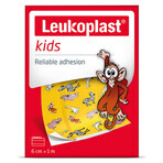 Leukoplast Kids, esparadrapo para niños, impermeable, 6 cm x 1 m, 1 pieza