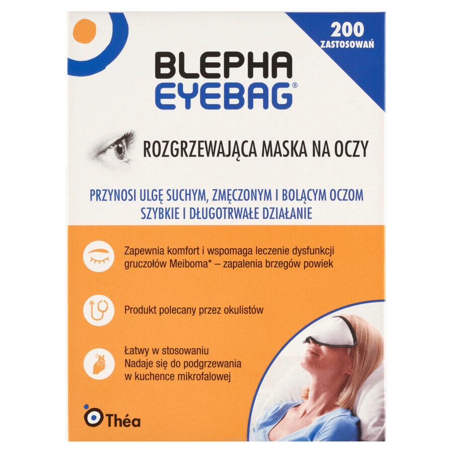 Blepha Eyebag, mască de ochi reutilizabilă pentru încălzire, 1 buc