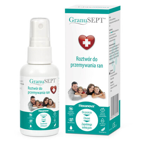 GranuSEPT, solución para la limpieza de heridas, 60 ml