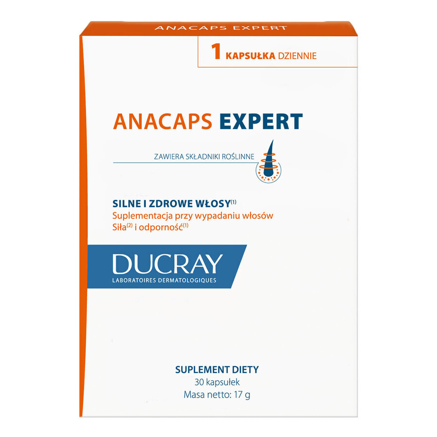 Ducray Anacaps Expert set, 2 x 30 cápsulas + 30 cápsulas de regalo