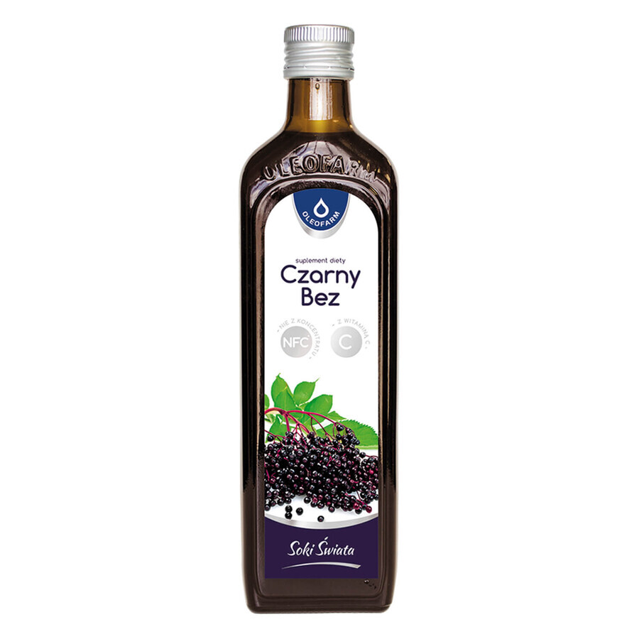 Oleofarm Jugos del Mundo Saúco Negro con vitamina C, 490 ml