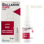 Ballamin Forte, vitamina B12 500 µg, spray oral, 15 ml