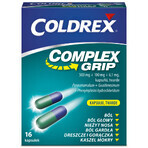 Coldrex Complex Grip 500 mg + 100 mg + 6.1 mg, 16 capsules