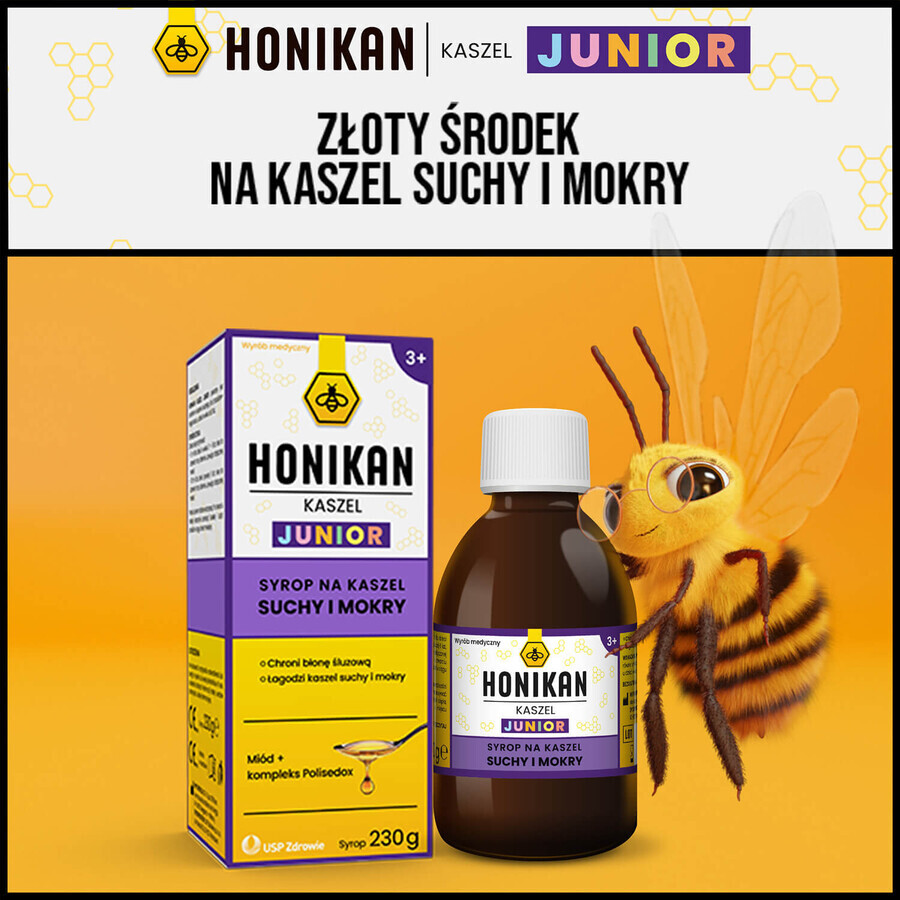 Honikan Tos Junior, jarabe para niños a partir de 3 años, 230 g