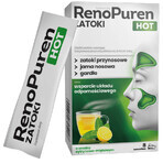 RenoPuren Zatoka Hot Sin azúcar, sabor limón-menta, 8 sobres