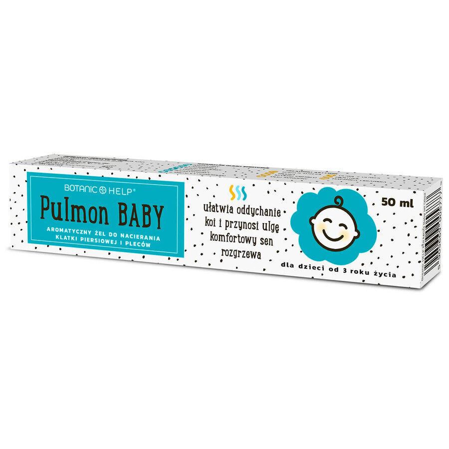 Botanic Help Pulmon Baby, gel aromático para frotar el pecho y la espalda, para niños a partir de 3 años, 50 ml