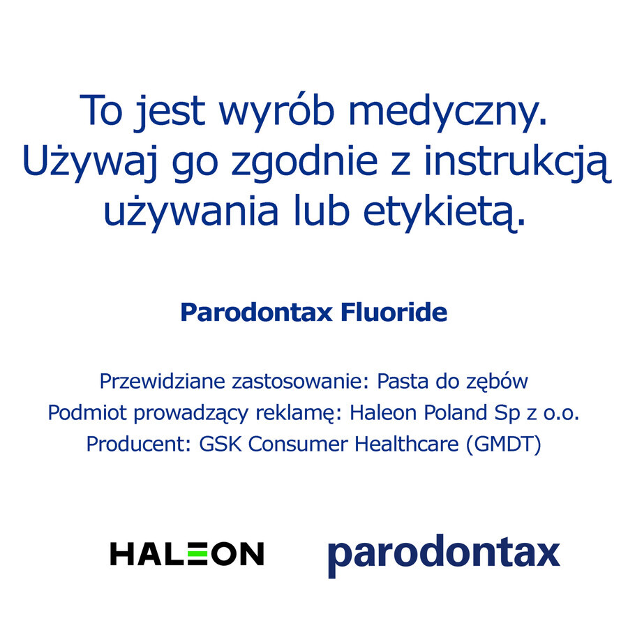 Parodontax Fluoruro pasta dentífrica, 75 ml