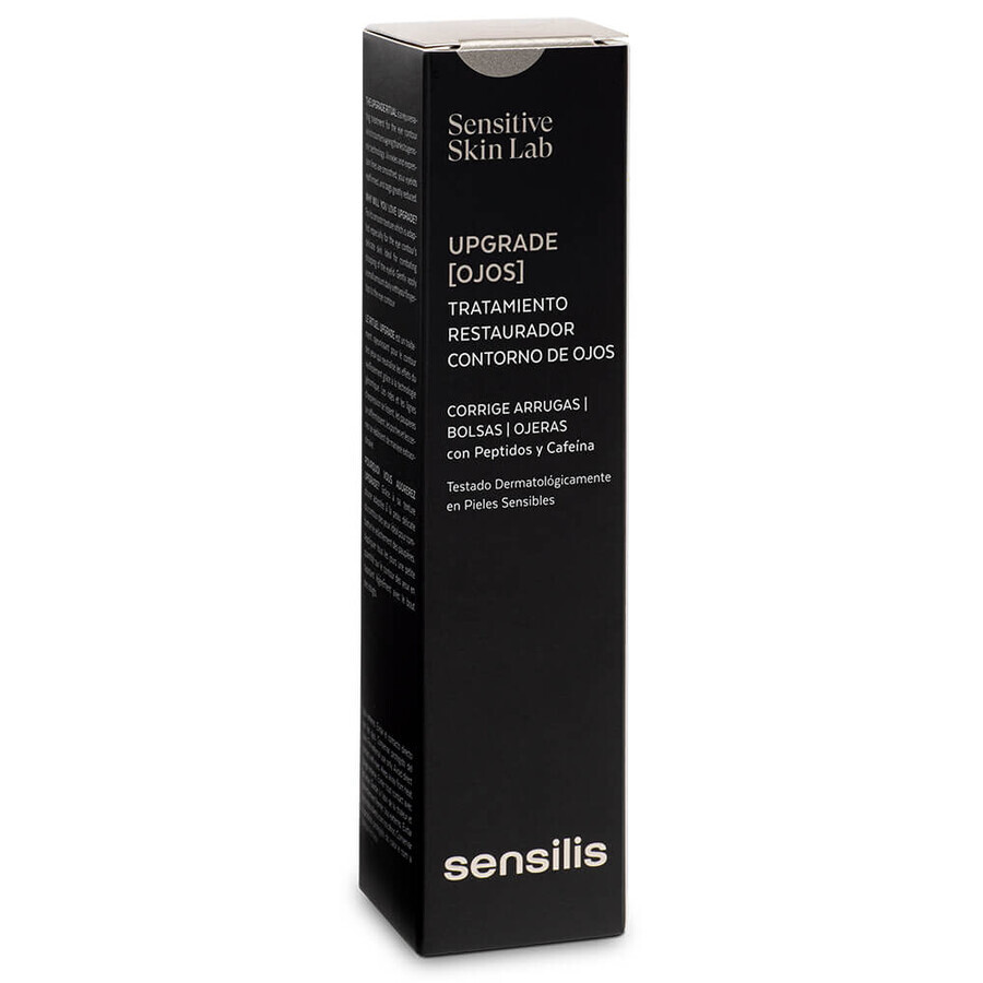 Sensilis Upgrade, crema de ojos reparadora y lifting, 15 ml