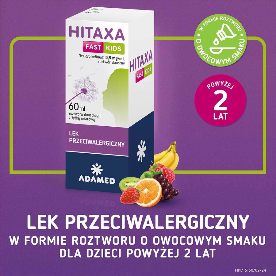 Hitaxa Fast Kids 0.5 mg/ml, 60 ml