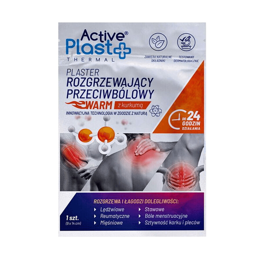 ActivePlast Thermal plaster, warming, analgesic, warm with turmeric, 1 pc